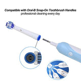 Replacement Toothbrush Heads Compatible with Oral B Braun, 4 Pack Professional