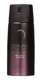 Axe Deodorant Body Spray Black Night Mens Fragrance 150ml/5.07oz (3-Pack)