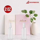 Asombrose 2 oz/60ml Small Spray Bottle Pack of 4 for Cleaning Solutions, Essential Oils