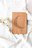 My Sun Moon & Stars EE Cummings Wood Card [Personalized Gifts, Custom Message