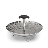 OXO Stainless Steel Good Grips Steamer with Extendable Handle, 7"