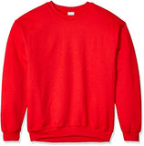 Gildan Men's Fleece Crewneck Sweatshirt, Style G18000, Red, Small