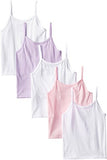 Hanes Girls' 5-Pack Cotton Assorted Cami, Small
