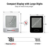 ThermoPro TP49 Digital Hygrometer Indoor Thermometer Humidity Meter Room