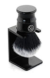 Frank Shaving Pur-Tech Synthetic Hair Shaving Brush -Quality Shaving Brush Black Handle Knot Size 21Mm Comes With Free Stand by Frank Shaving