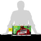 Brawny Tear-A-Square Paper Towels, Quarter Size Sheets, 16 Count of 128 Sheets Per Roll