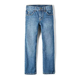 The Children's Place Boys' Basic Straight Jeans, Carbon Wsh, 4