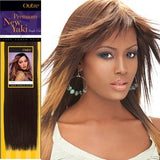 Outre Premium Human Hair New Yaki Weaving Hair Extension (12"M, 27(Honey blonde))
