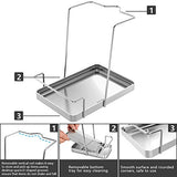 KINCMAX Dish Rack Sink Sponge Holder Organizer Tray Brush Holder for Kitchen