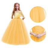 Flower Girls Pageant Ball Gowns Kids Chiffon Embroidered Tulle Wedding Party