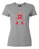 Squatch King Threads Small Athletic Heather Womens Tampa Bay Brady T-Shirt