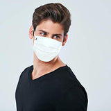 PALE MALE BOX FABRIC FACE MASKS Water Repellent Pleated Style with Nose wire