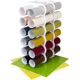 Storage Rack Stores 12 Vinyl Rolls, White, (Plastic)