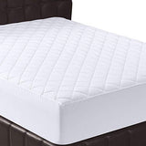 Utopia Bedding Quilted Fitted Mattress Pad (Twin) - Mattress Cover Stretches up to 16 Inch