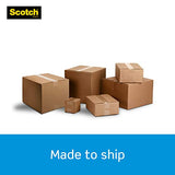 Scotch Heavy Duty Packaging Tape, 1.88" x 38.2 yd, Designed for Packing