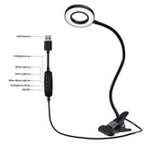 Clip Light Reading Lights - QQAPPU 24 LED USB Desk Lamp with 3 Color Modes