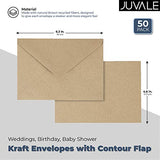 Kraft Paper Envelopes for Baby Shower, Birthday Party, and Wedding