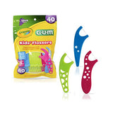 GUM - 10070942303108 Crayola Kids' Flossers, Grape, Fluoride Coated, Ages 3+