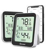 Govee Indoor Hygrometer Thermometer 2 Pack, Smart Humidity Temperature Gauge