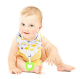 Baby Bandana Drool Bibs 6-Pack and Teething Toys 6-Pack