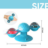 YUTANG Cat Toys Interactive, Indoor Cat Chew Ball Windmill Catnip Toothbrush, Funny