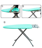 Seiritex Silicone Ironing Board Cover with Elastic Edge Scorch and Stain Resistant Cotton