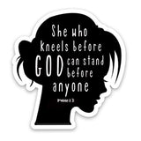 Romans 8:31 | Christian faith stickers about Jesus, the Bible, prayer | Waterproof