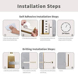 OBODING Paper Towel Holder, Self Adhesive Kitchen Towel Rack, Under Cabinet Paper