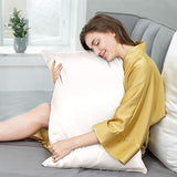 Natural Silk Pillowcase, for Hair and Skin with Hidden Zipper,22 Momme,600 Thread