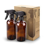 Glass Spray Bottle, Bontip Amber Glass Spray Bottle Set & Accessories