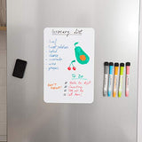 Small Magnetic Dry Erase Board for Fridge 12x8 inch