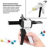 1:1(2:1) Ratio Dental Impression Cartridge Mixing Universal Dispenser 50ml Mixing Dispensing Gun