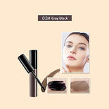 (2 pc/set) Makeup Peel-off Eyebrow Gel Tattoo Waterproof Long Lasting Eyebrow Color Beauty. (Dark Brown)