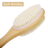 Shower Brush with Soft and Stiff Bristles, Exfoliating Skin and A Soft Scrub, Double-sided