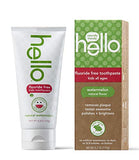 Hello Oral Care Kids Fluoride Free and SLS Free Toothpaste, Natural Watermelon