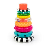 Sassy Stacks of Circles Stacking Ring STEM Learning Toy, 9 Piece Set, Age 6+ Months