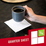 Brawny Tear-A-Square Paper Towels, Quarter Size Sheets, 16 Count of 128 Sheets Per Roll