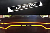 YOUR CUSTOM TEXT dodge Charger rear tail light lamp accent decal compatible