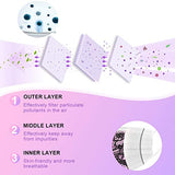 60 Pack Disposable Face Masks, Face Mask for Women with Lace Pattern Breathable