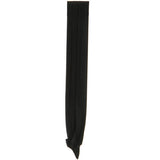 Silk 3 Pleat Fashion Band - Black Woven