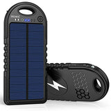 Solar Charger, 10000mAh Wireless Solar Power Bank, 18W Power Delivery USB C Charge