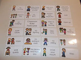 23 Laminated Classroom Rules Behavior Flashcards.