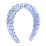 Sparkling Padded Rhinestone Headband Chunky Crystal Party Hairband Women Wide Bejeweled Hair Headband Fashion Hair Accessories