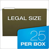Pendaflex Recycled Hanging Folders, Legal Size, Standard Green, 1/3 Cut, 25/BX (81621)