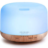 ASAKUKI 500ml Premium, Essential Oil Diffuser, 5 in 1 Ultrasonic Aromatherapy Fragrant