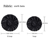 YANIBEST Satin Bonnet Sleep Bonnet Cap - Extra Large, Double Layer, Reversible