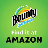 Bounty Quick-Size Paper Towels, White, 12 Family Rolls = 30 Regular Rolls