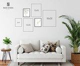 Botanical Plant Wall Art Prints - Set of 4 Plant Wall Decor Pictures Minimalist Wall Art