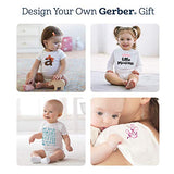 Gerber Baby 5-Pack Solid Onesies Bodysuits, White, 0-3 Months