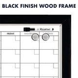 Quartet Combination Magnetic Whiteboard Calendar & Corkboard, 17" x 23" Combo